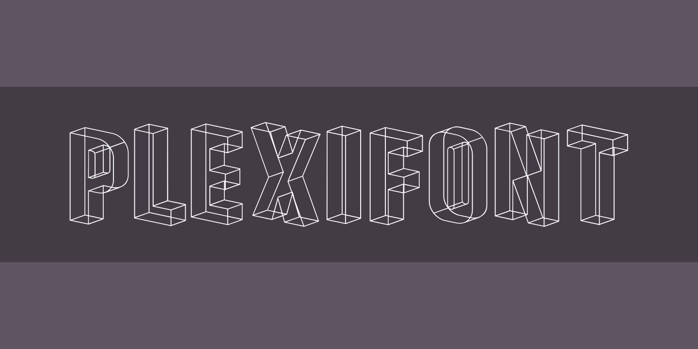 Beispiel einer Plexifont BV Regular-Schriftart